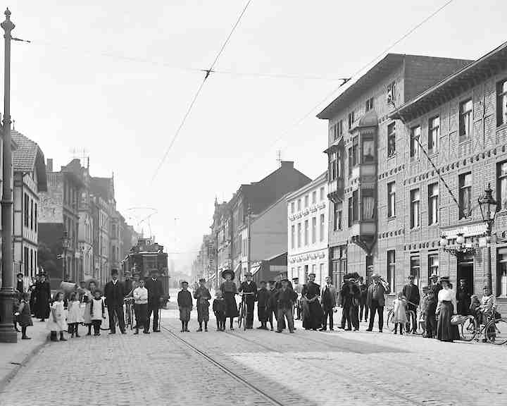 Venloer Straße/Ehrenfeld, 1909 (Fotograf:in unbekannt, gemeinfrei)