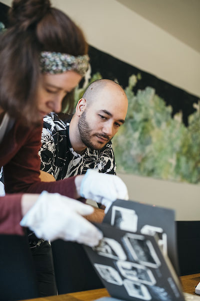 Archivbesuch, Pablo Lerma im NS-Dok, 2022 - © buerofuerkunstdokumentation - 