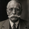 Elena Efeoglou, Karl, 2024, KI-generiertes Bild zu August Sander, Schuhmachermeister, 1925