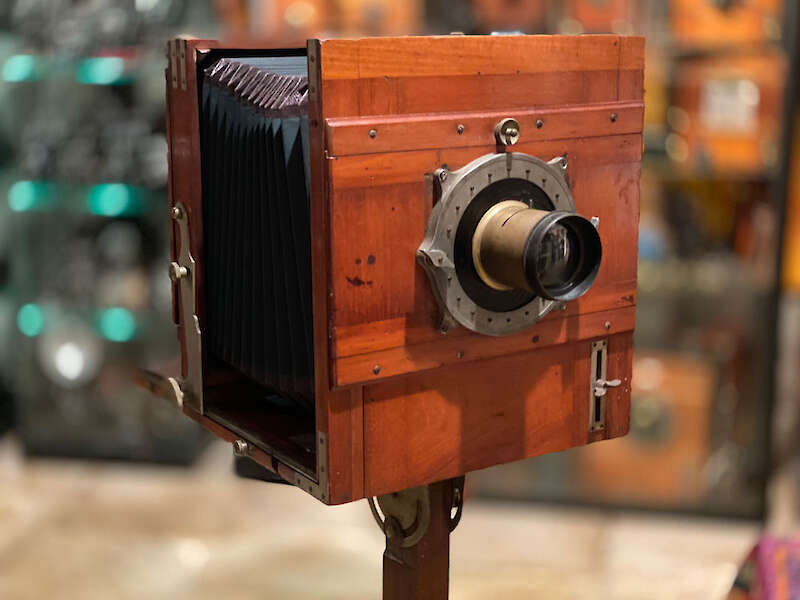Plattenkamera (18 x 24 cm) der Fotowerkstätte Schmölz