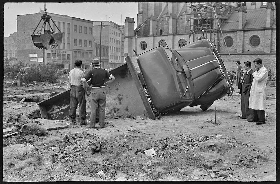 Hansherbert Wirtz, LKW-Unfall, 1955 (Bestand Kölnische Rundschau)
