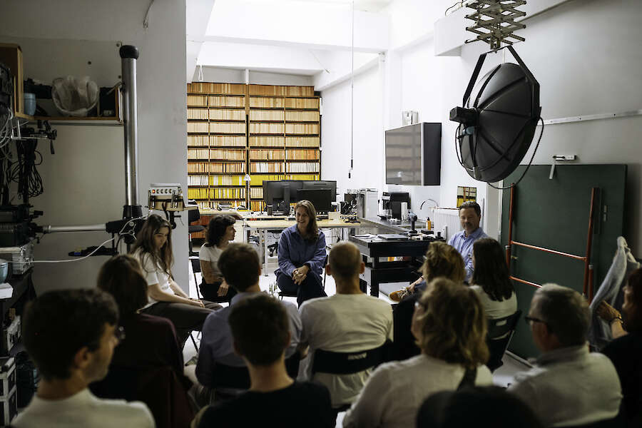 Artist Talk with Viktoriia Tymonova and Lana Mesić at the Fotowerkstätte Schmölz Archive