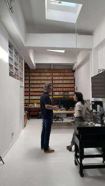 Lana Mesić in conversation with Maurice Cox at the Fotowerkstätte Schmölz Archive