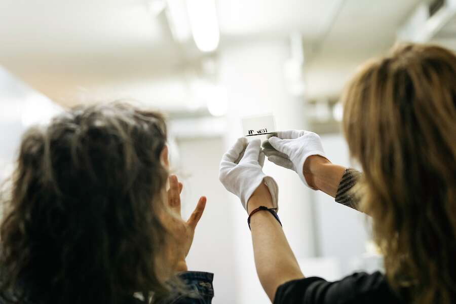 Juana Awad and Luisa Ungar at the German Dance Archive in Cologne